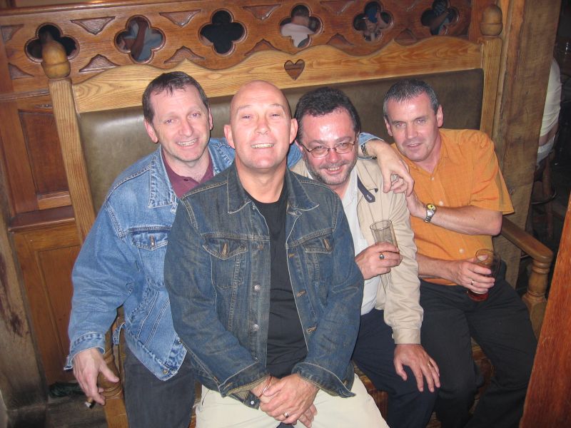 Chris Beirne, Alan Blake, Tony Hancock, Laurence Dempsey. July '04